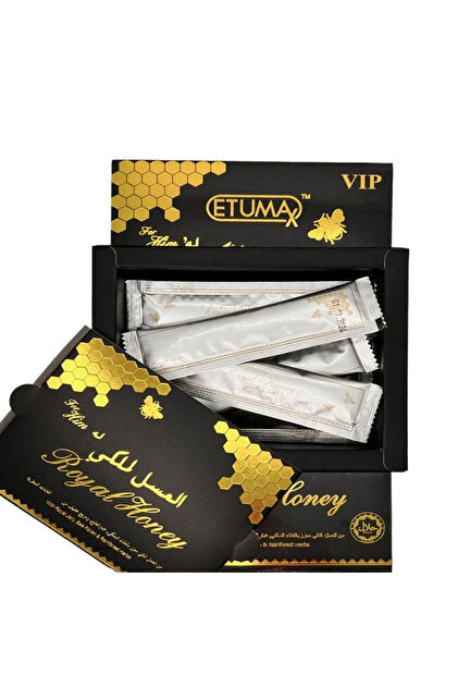 Etumax Honey Organic For Men Jelly Bee Pollen 100% Pure Mixed Herbals 12 Sachet