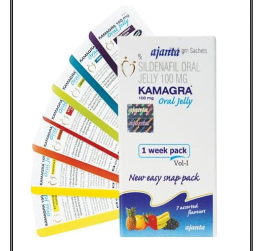 Kamarga Oral Jelly  One box inside 7 strip's  7 different flavours