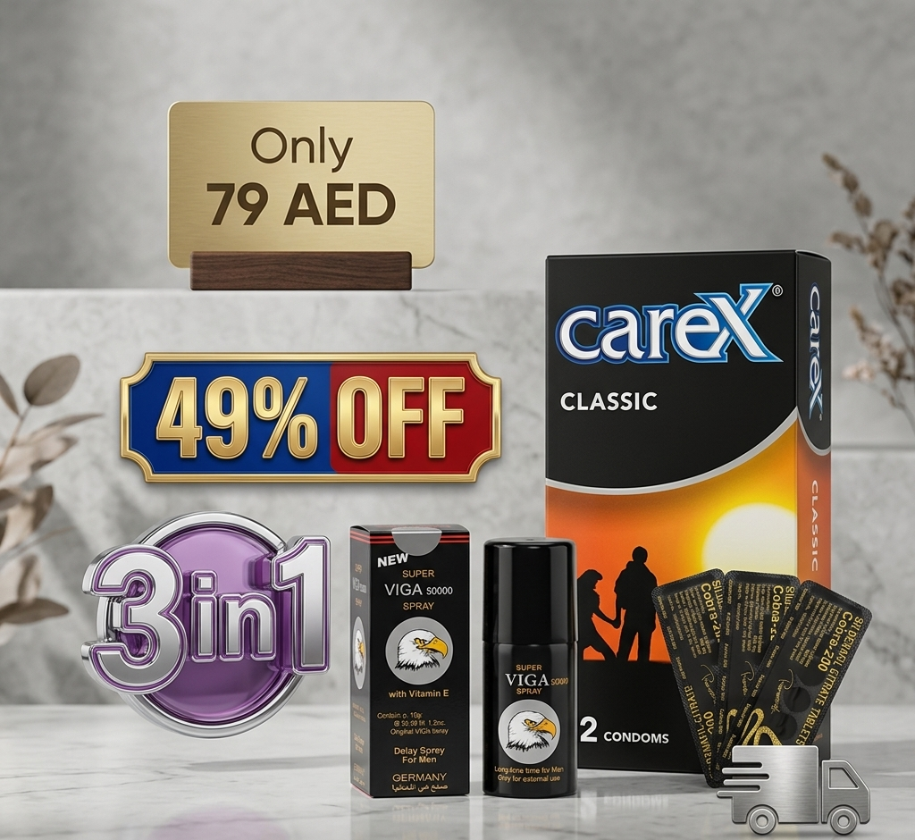 This  3 in 1 Offer  Condon 1pack Cobra 1 pack 6 tablets  Vega sapry 1 45ml